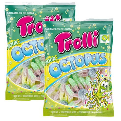 트롤리 사우어 옥토퍼스 젤리, 100g, 2개