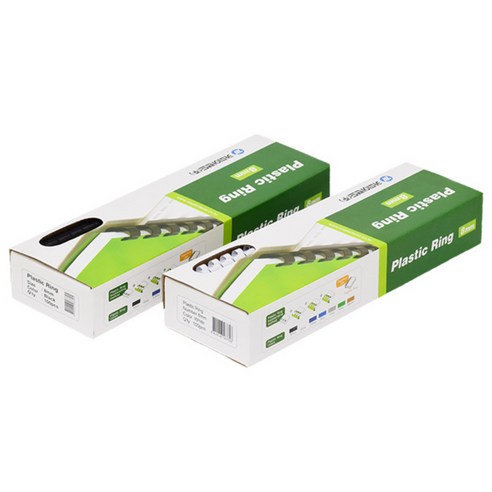 카피어랜드 제본 플라스틱링 1BOX 100개입, 8mm, 흰색