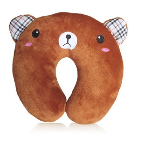 블루무역 목쿠션, 브라운 곰도리