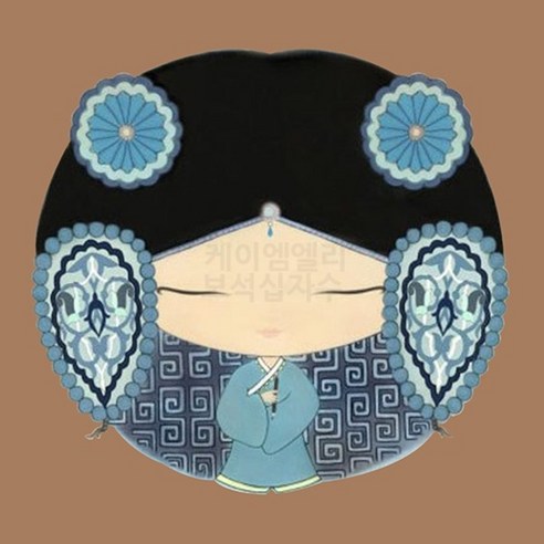 케이엠엘리보석십자수 AB 치파오소녀 09 30x30cm, 1개