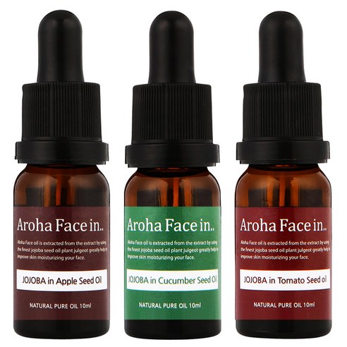 아로하트리즈 아로하페이스인 오일 세트, 애플씨드 10ml + 오이씨드 10ml + 토마토씨드 10ml, 1세트