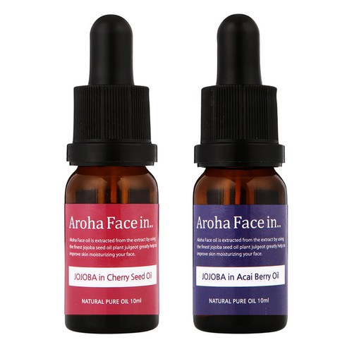 아로하트리즈 아로하페이스인 오일 세트, 체리씨드 10ml + 아사이베리 10ml, 1세트