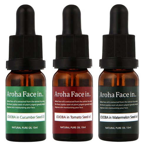 아로하트리즈 아로하페이스인 오일 세트, 오이씨드 10ml + 토마토씨드 10ml + 수박씨드 10ml, 1세트
