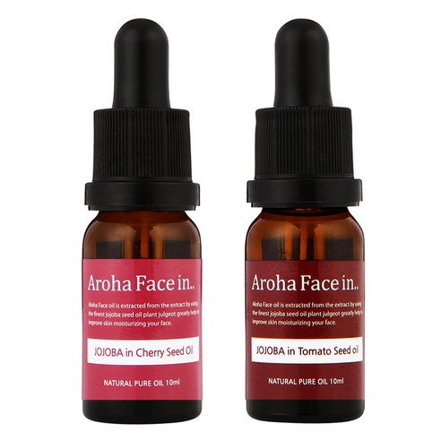 아로하트리즈 아로하페이스인 오일 세트, 체리씨드 10ml + 토마토씨드 10ml, 1세트