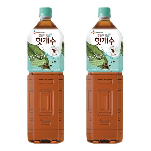 CJ헬스케어 헛개수, 1.5L, 2개