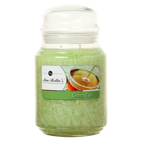 미아벨라 클래식 컬렉션 팜왁스 자캔들 라지 737g, Green Tea, 1개