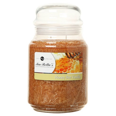 미아벨라 클래식 컬렉션 팜왁스 자캔들 라지 737g, Honey Bee Vanilla, 1개