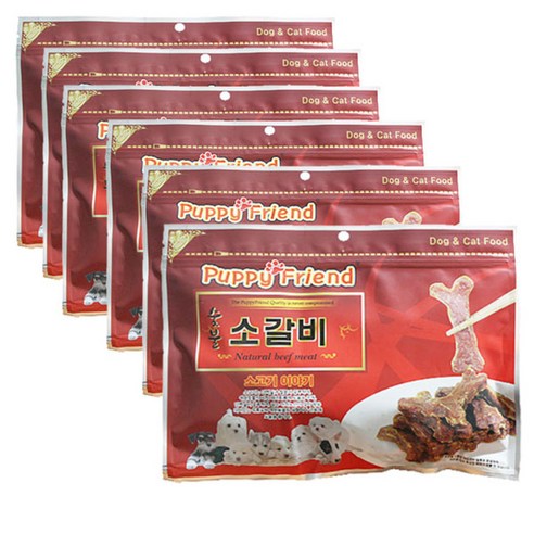 퍼피프랜드 애견간식, 숯불소고기, 6개