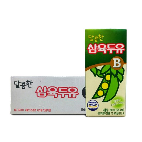 삼육두유 달콤한 B, 190ml, 96개