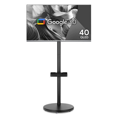 더함 FHD QLED 돌비 AI 구글 3.0 홈시네마 스마트 TV + 삼탠바이미 스탠드 라이트, 101.6cm(40인치), NA401QLED, MS22-241-B(블랙), 스탠드형, 고객직접설치