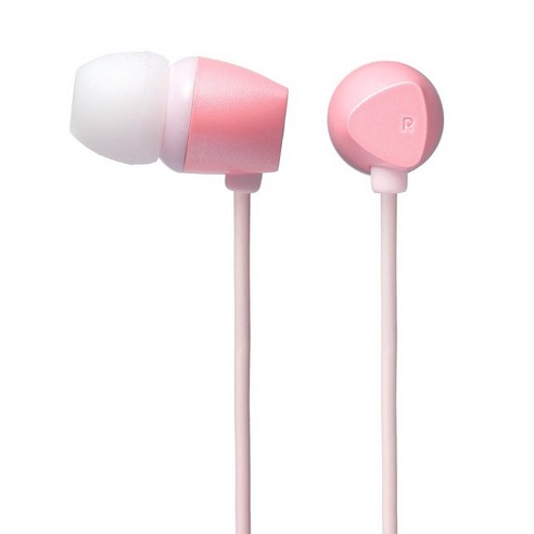 엘레컴 PINK PINK PINK 이어폰, EHP-CN200APN4, 피치핑크
