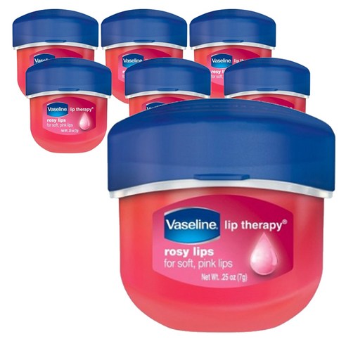 바세린 미니 립 테라피 로지 립밤 7g, 로지립스, 7개