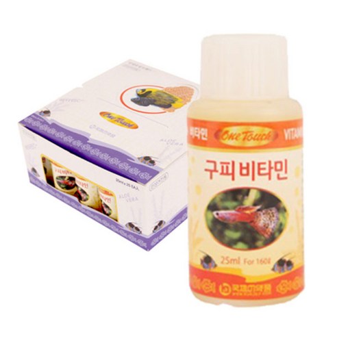 원터치 구피 비타민, 120ml, 2개