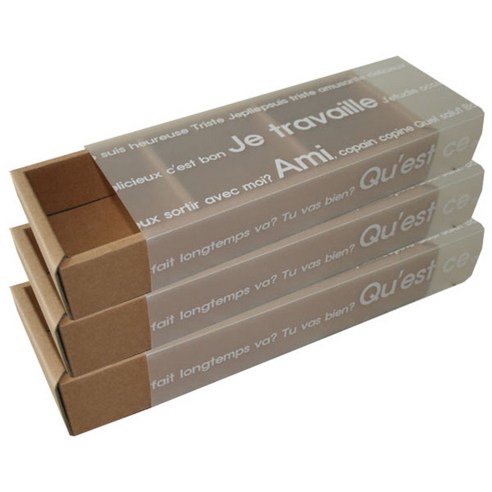 티나피크닉 크라프트 슬리브 선물상자, 혼합 색상, 3개팩 미니케이크상자