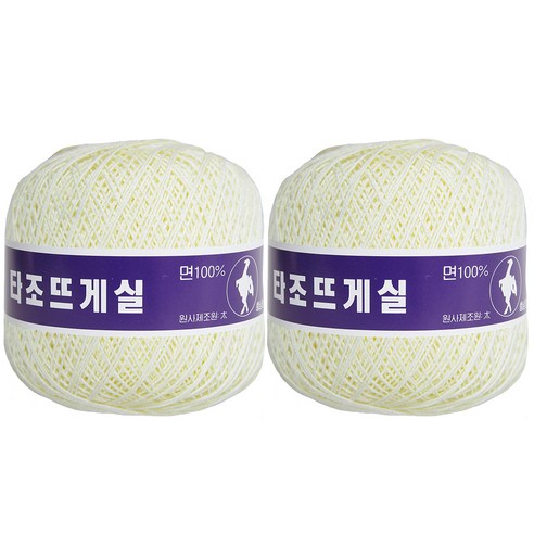 구정 타조 뜨개실 20수 2p, 103 아기노랑
