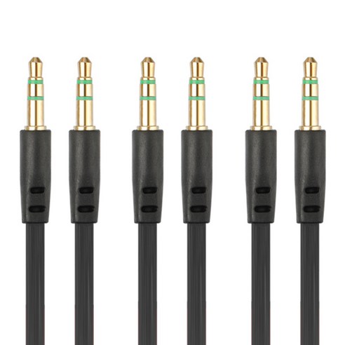 칼론 고급형 스테레오 칼국수 케이블 3p, APC-A03, 블랙, 3개