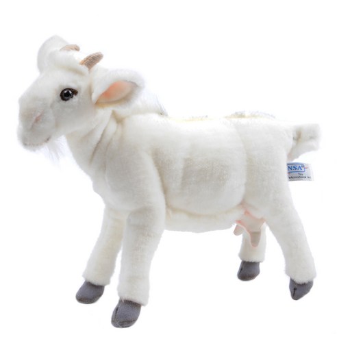 한사토이 동물인형 4151 염소1 Goat White, 25cm, 흰색