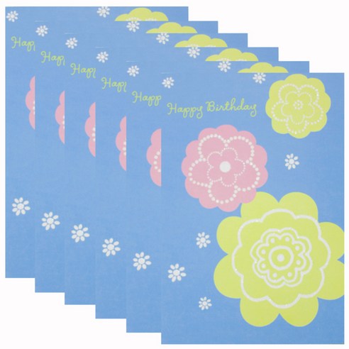 홀마크 생일 축하 카드, BLOSSOM WWV2033, 6개입