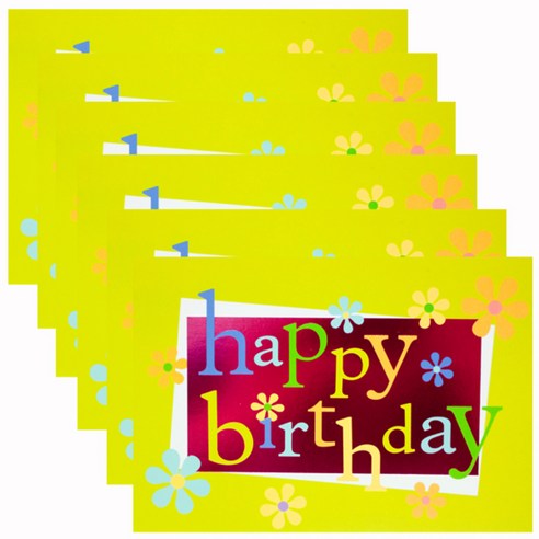 홀마크 생일 축하 카드, 홀로그램 WWV2011, 6개입