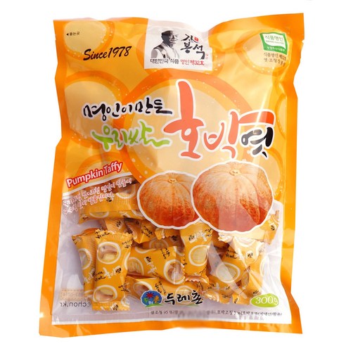 두레촌 명인이 만든 우리쌀 호박엿, 300g, 1개