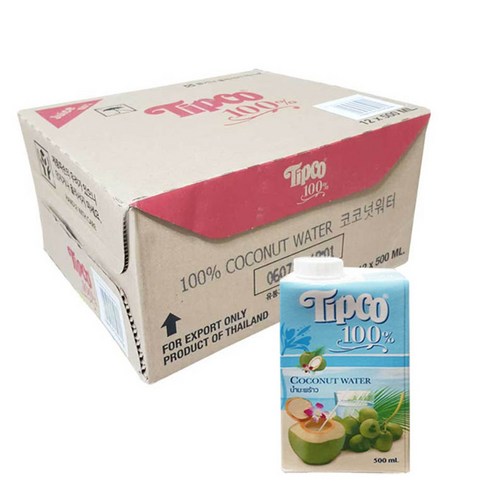 팁코 코코넛 워터, 500ml, 12개