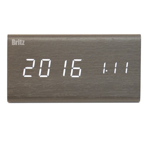 브리츠 알람시계 BZ-EWS12, 블랙 + LED 화이트