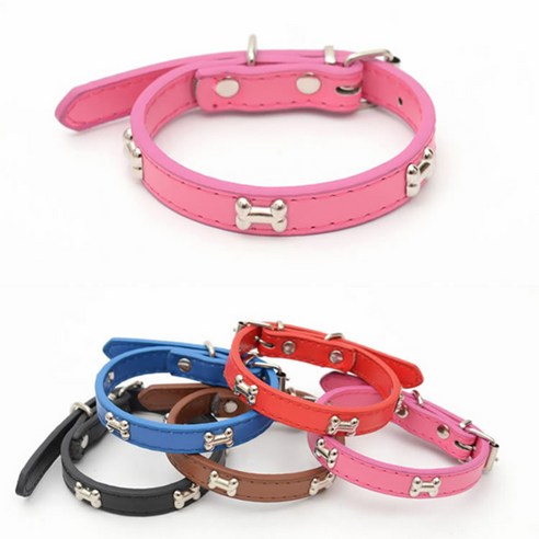 블럭마트 고양이 뼈다귀 목걸이 2p, 핑크, 랜덤 발송