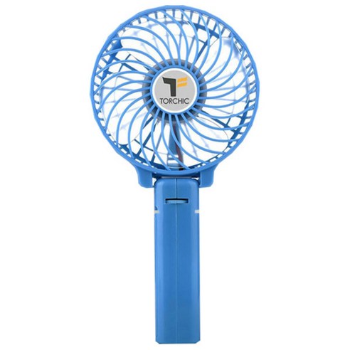 TORCHIC 미니 핸디형 선풍기 T-FAN, 블루