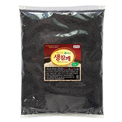 복이네먹거리 중국산 생검은깨, 1kg, 1개
