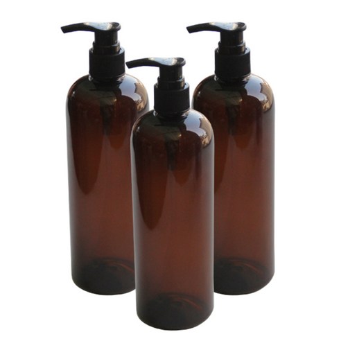 리버그린 공병 브라운 500ml + 블랙캡, 3개입