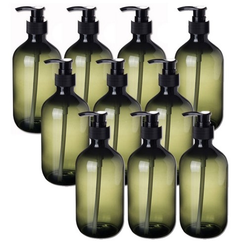 리버그린 심플 공병 그린 500ml + 블랙캡, 10개입