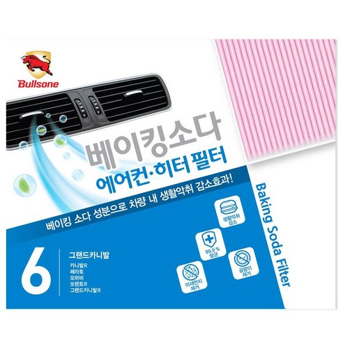 불스원 차량용 베이킹소다 에어컨 히터 필터, 6번 그랜드카니발, 1개