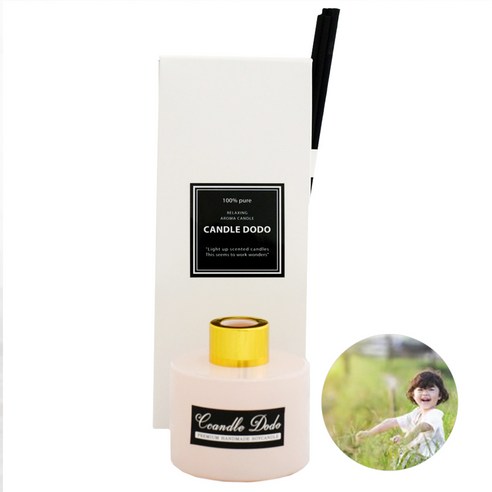 캔들도도 천연아로마 컬러라운드 연핑크 디퓨저 100ml, 썸머위시 (페레가모 인칸토참)