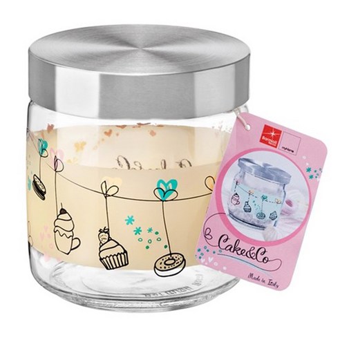 보르미올리 기아라 케잌&코 유리저장병 골드, 750ml, 1개