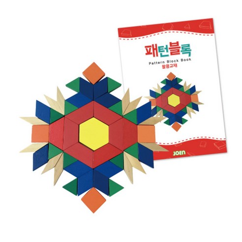 조엔 패턴 블록 124P + 활용 교재, 1세트, 124피스 – 한국어 
퍼즐/큐브/피젯토이