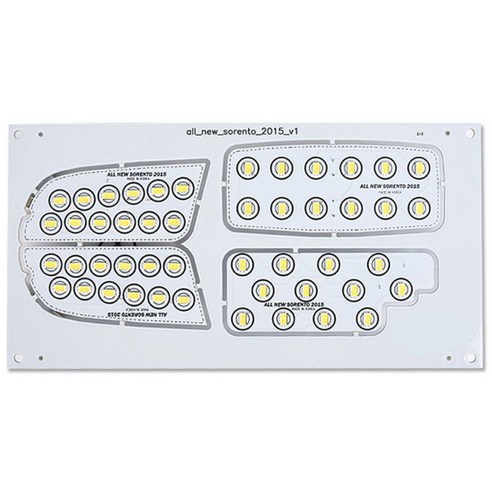 센스라이트 올 뉴 쏘렌토 2015년형 일반형 LED 실내등 + 부속등 3종, 1세트