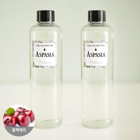 아스파시아 디퓨저 리필 오일 2p, 블랙체리, 300ml