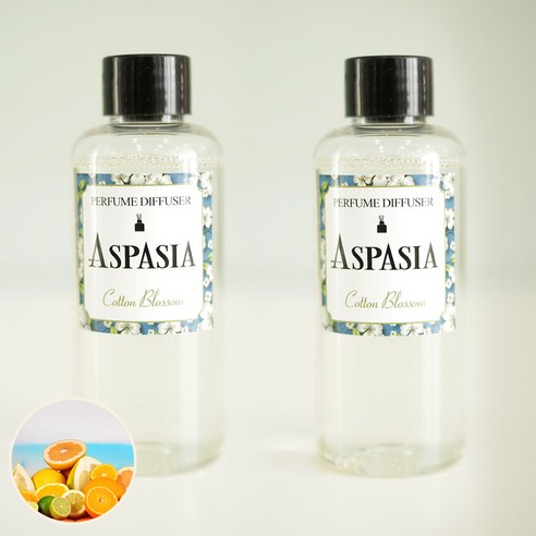 아스파시아 디퓨저 리필 오일 2p, 리스키 시트러스, 100ml