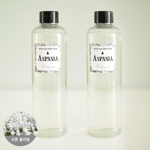 아스파시아 디퓨저 리필 오일 2p, 코튼 블러썸, 300ml