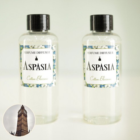 아스파시아 디퓨저 리필 오일 2p, 런던 젠틀맨, 100ml