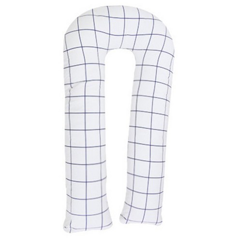 이코니하우스 카니발 U자 바디 필로우 커버 + 솜, 화이트N