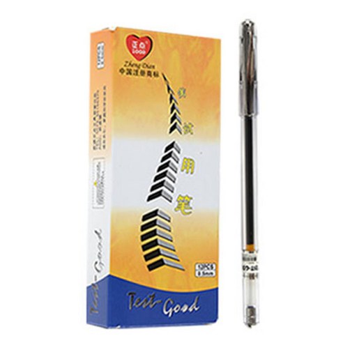 블루마토 TEST GOOD 볼펜10 G2501 0.5mm, 검정, 12개입