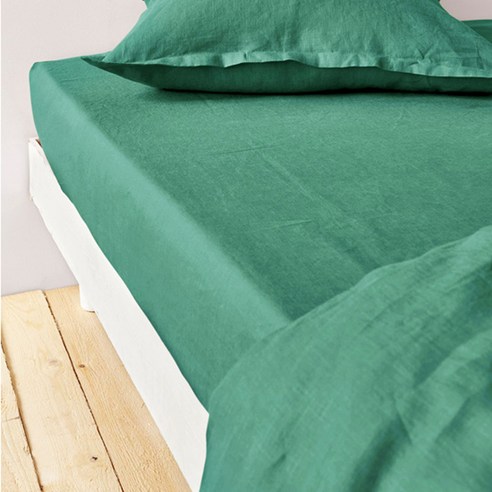 라흐두뜨 린넨 단색 매트리스 커버 F682757, green