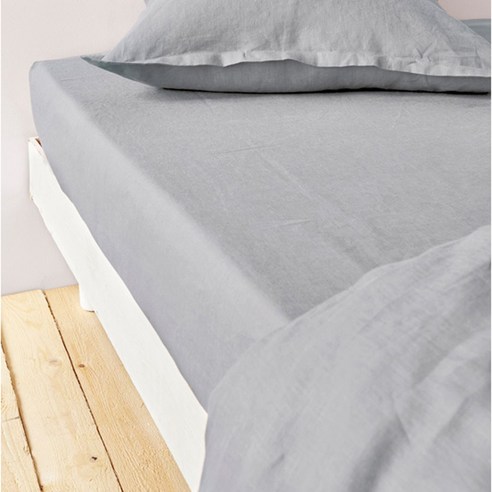 라흐두뜨 린넨 단색 매트리스 커버 F682757, grey