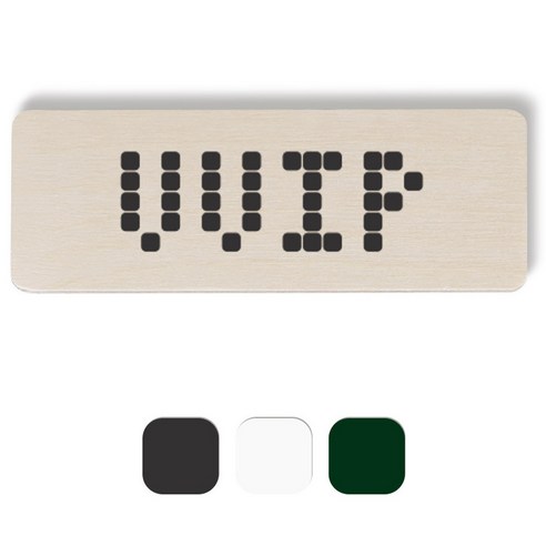 1AM 픽셀도어사인 직사각 + 5mm 픽셀 스티커 3p, 진회색, 흰색, 초록색
