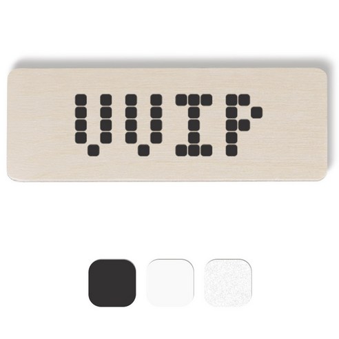 1AM 픽셀도어사인 직사각 + 5mm 픽셀 스티커 3p, 진회색, 흰색, 반사