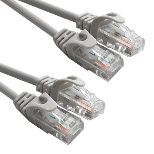 대원티엠티 CAT 5E UTP 랜 케이블 10m DW-UTP5E, 그레이, 2개입