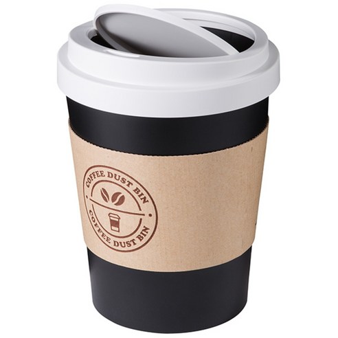 시스맥스 미니 커피컵 휴지통 3L, 블랙