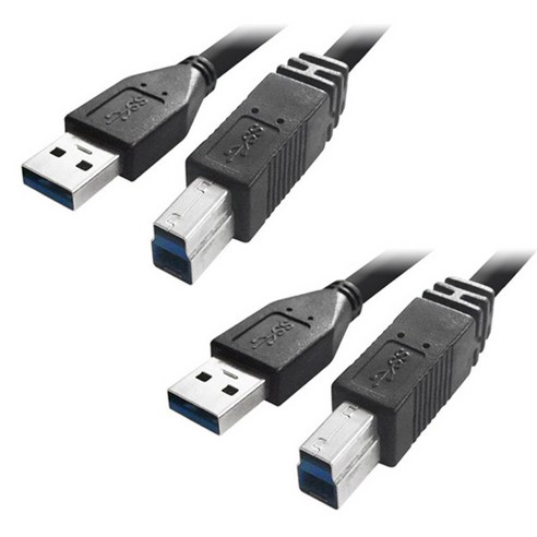 대원티엠티 USB3.0 A-B 케이블 3m DW-USB3AB, 2개입