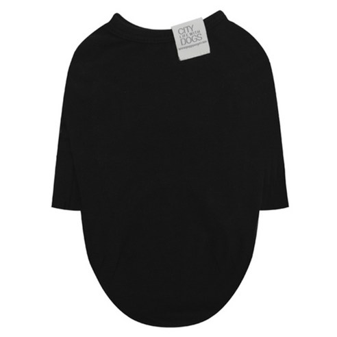 퍼피엔젤 반려동물용 데일리 7부소매 티셔츠, 999 Black, 1개